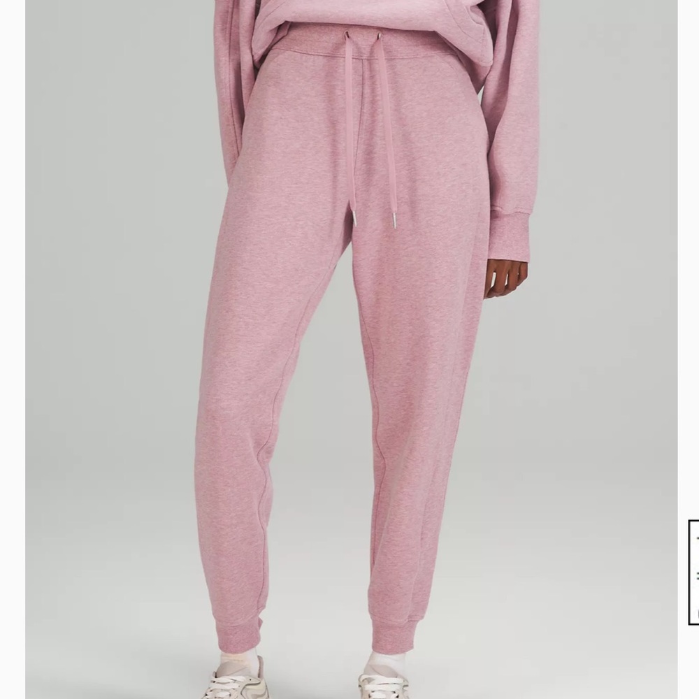 Lululemon scuba joggers heathered pink taupe